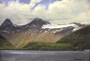 Knud Bergslien Fjordbunn oil on canvas